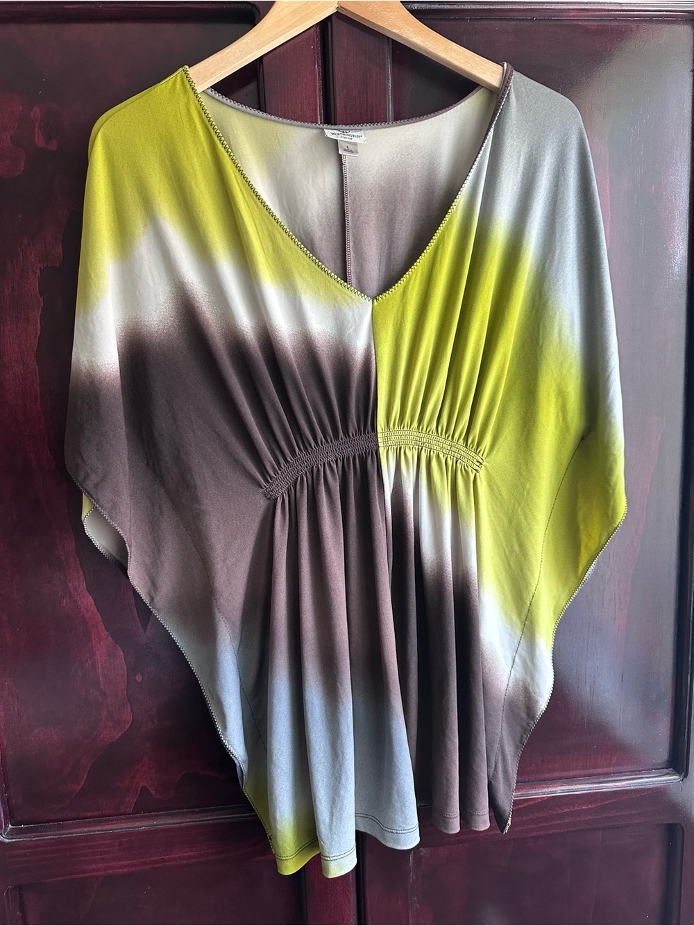 Y2K Worthington Ombre V-Neck Blouse